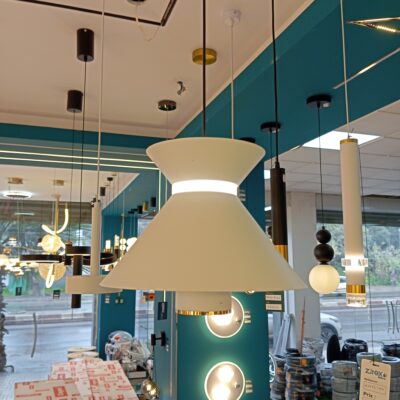 Lampe LED Suspendue en aluminium Blanc